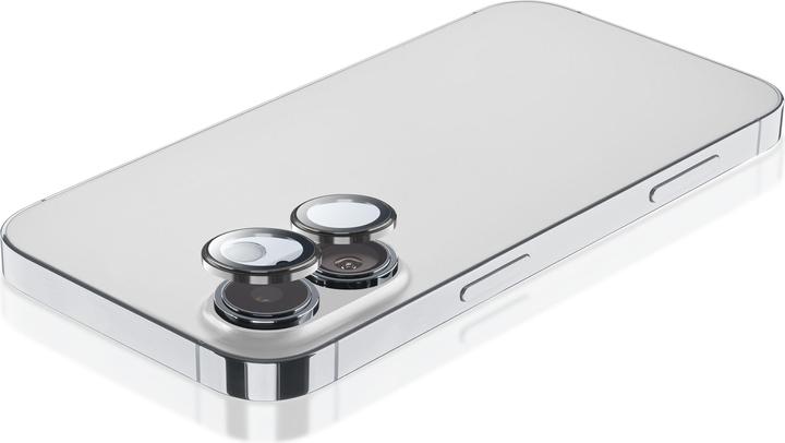 Immagine prodotto Cellularline Camera Lens Ring - iPhone 16 / 16 Plus Vetro temperato per la protezione della fotocamera (1 Pezzo/i, Apple iPhone 16 Plus, Apple iPhone 16)