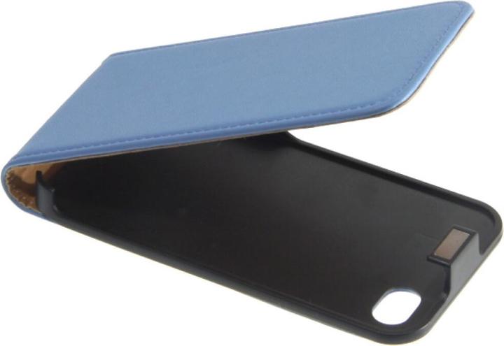 Actual product image OEM Slim leather Flip Case for iPhone 4/4s - blue (Apple iPhone 4, Apple iPhone 4s)