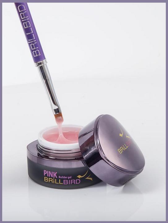 Immagine prodotto BrillBird Gel rosa latteo 5ml (Rosa latteo, Smalto per unghie effetto gel)