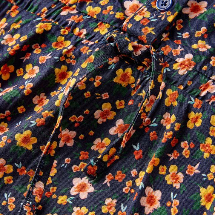 Produktbild VidaXL Kinderkleid mit Langen Ärmeln Marineblau 128,Material: 100 (128)