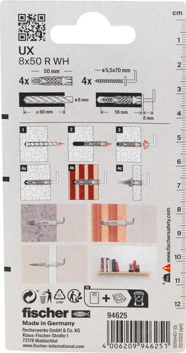Image du produit Fischer Hm 5x52 S (4 pcs)