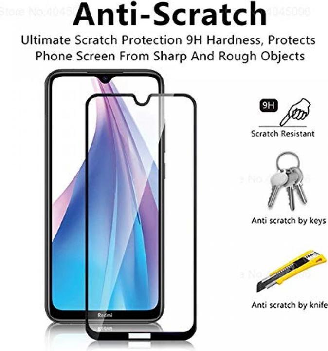 Produktbild Screenguard Xiaomi Redmi Note 8T Full Screen Panzerglas Schutzfolie 2.5D 9H (1 Stück, Xiaomi Redmi Note 8T)