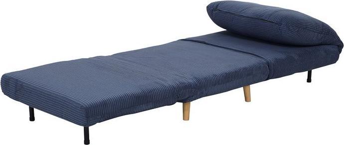 Produktbild Swisshandel24 2-in-1 Schlafsofa Schlafsessel Klappmatratze Gästebett Klappbett Blau