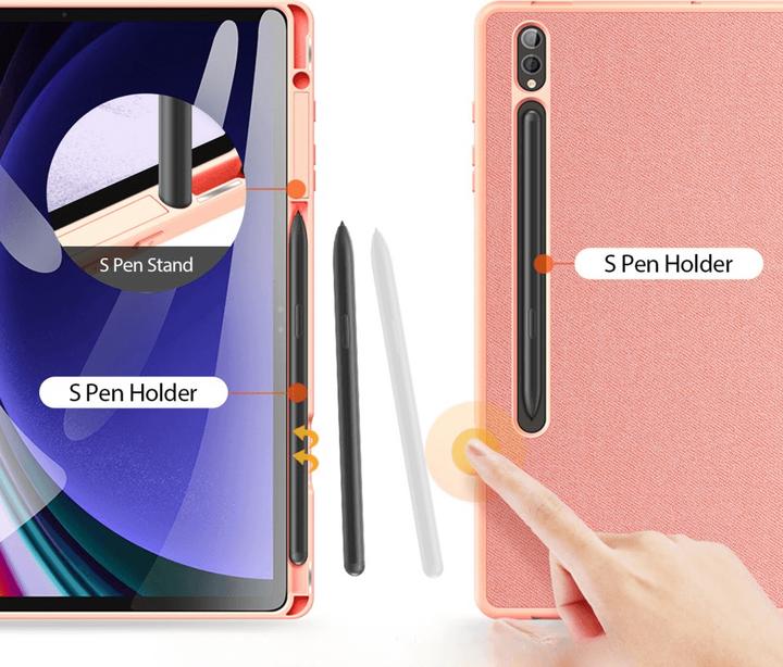 Actual product image Dux Ducis Domo Series Leather Book Cover Case (Galaxy Tab S9+, Galaxy Tab S10+, Galaxy Tab S9 FE+)