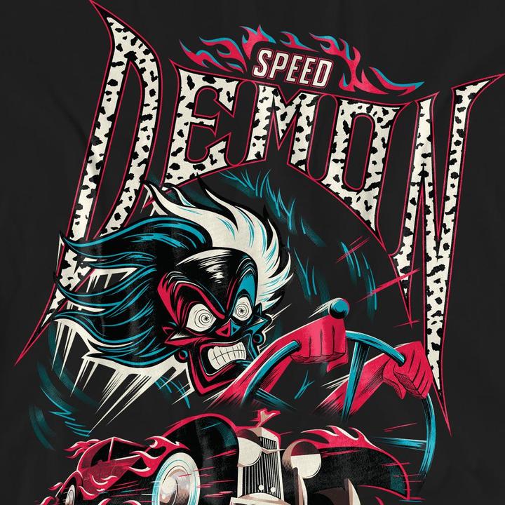 Immagine prodotto Disney Villains Speed Demon Maglietta Crudelia De Mon Adulto Unisex (S)