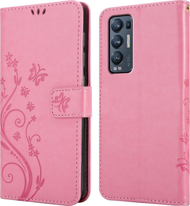 Produktbild Cadorabo Flower Book Hülle (Oppo Find X3 Neo)
