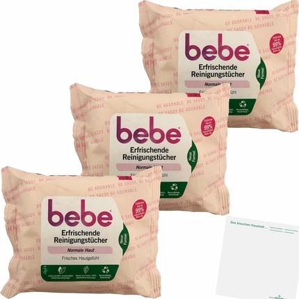 Actual product image Bebe Cleansing wipes 25s, Refreshing (Cleaning cloths, 520 ml)