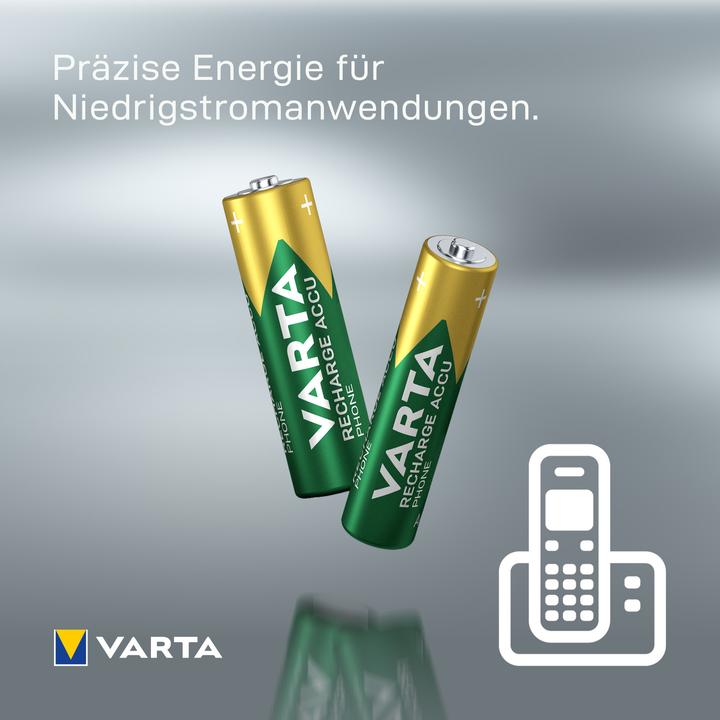 Actual product image Varta Recharge Accu Phone (2 pcs., AAA, 800 mAh)