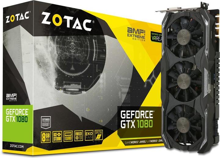 Actual product image Zotac GeForce GTX 1080 AMP Extreme (8 GB)