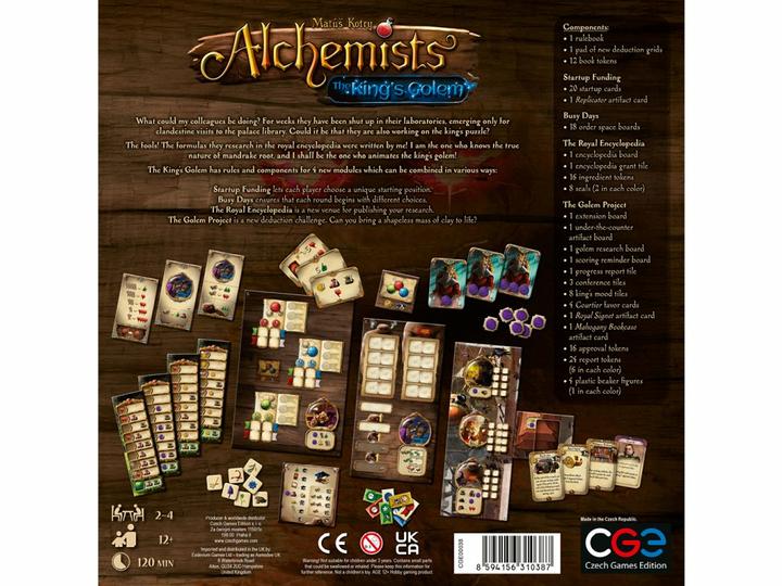 Produktbild Czech games edition Kennerspiel Die Alchemisten: Golem des Königs (Deutsch)