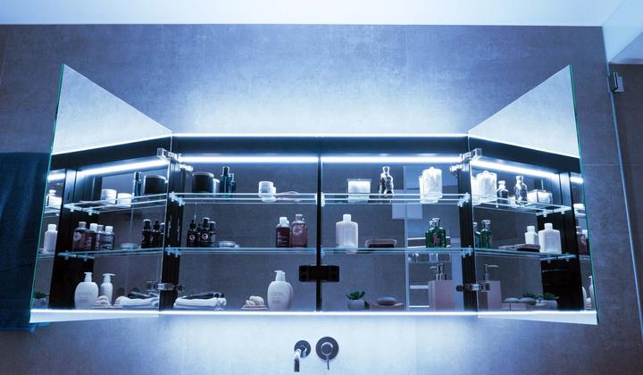 Produktbild Schneider ADVANCED Line Comfort LED Lichtspiegelschrank, 2 Türen, 91,5x71,5x12cm, 194.090.