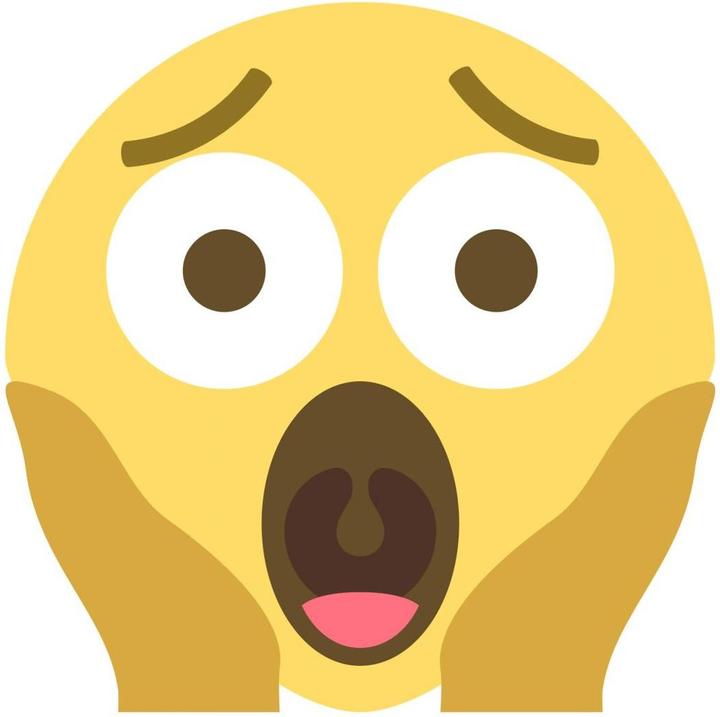 Image du produit Emojione Emoji hurlant de peur (40 x 40 cm)