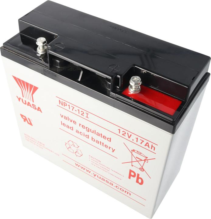 Image du produit Yuasa Akku NP17-12I mit M5 Schraubanschluss am Plus- und Minuspol (12 V, 17 Ah, 500 A)