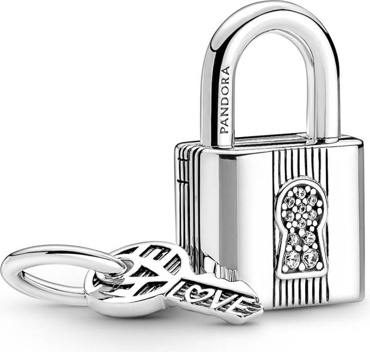 Pandora Schloss & Schlüssel Charms/Beads (Silber 925)