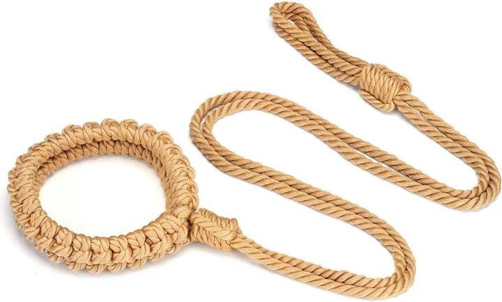 Actual product image Liebe Seele Bound You II Shibari Bondage Rope Neck Cuff with Leash