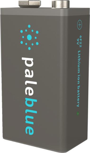 Actual product image Pale Blue PB-9V (2 pcs., 9V Block, 500 mAh)