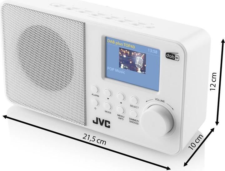 Image du produit JVC Radio DAB RA-E611W-DAB blanc (FM, DAB+ DAB)