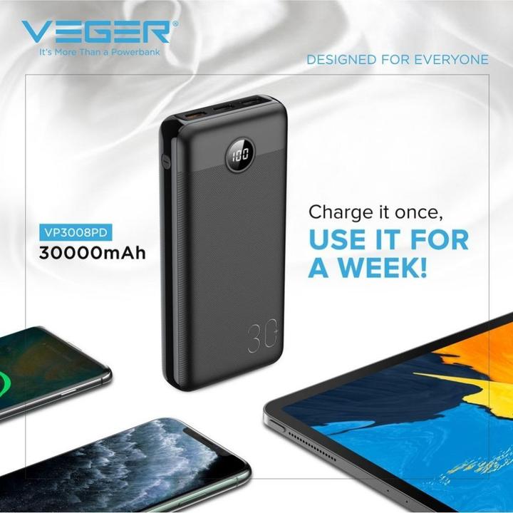 Produktbild Veger L30 (30000 mAh, 20 W, 111 Wh)