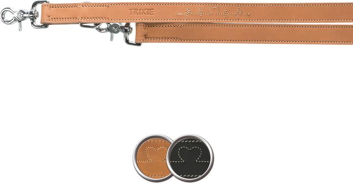 Image du produit Trixie Laisse en V en cuir gras Rustic Heartbeat (M, L, Chien, Sport canin)