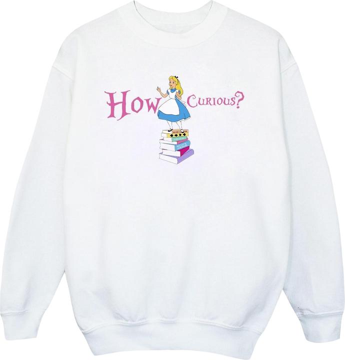 Disney Mädchen Alice im Wunderland Wie neugierig Sweatshirt