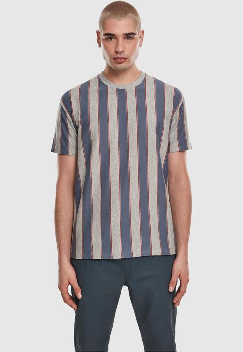 Urban Classics Printed Oversized Bold Stripe Tee