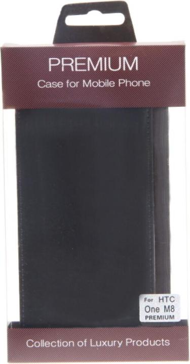 Produktbild OEM Slim Leather Flip Case HTC One M8 - Black (HTC One (M8), HTC One M8s)