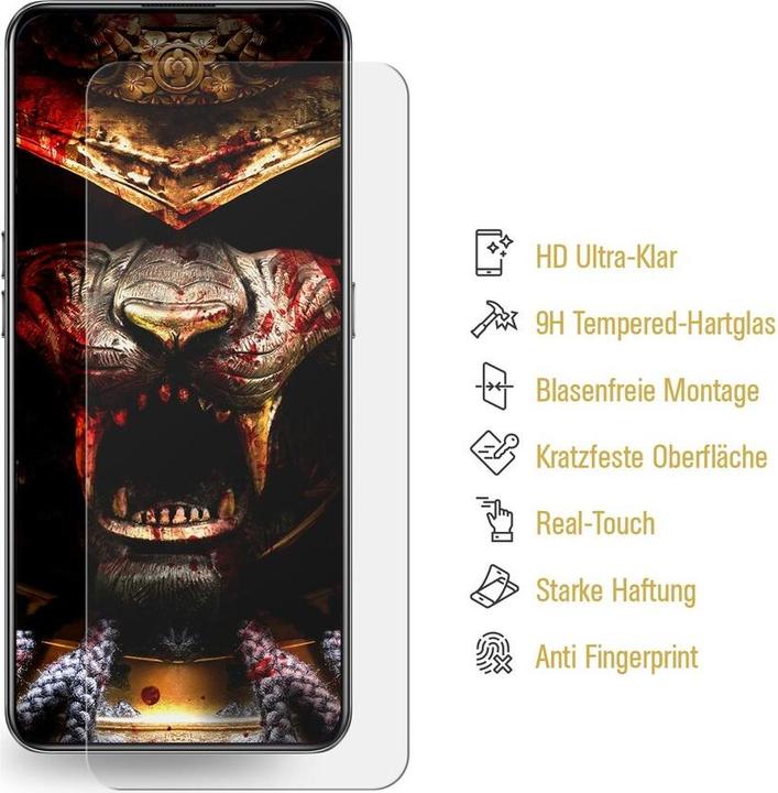 Produktbild Protectorking 1x echtes Tempered 9H Panzerhartglas 3D KLAR (1 Stück, Realme GT Neo 2)