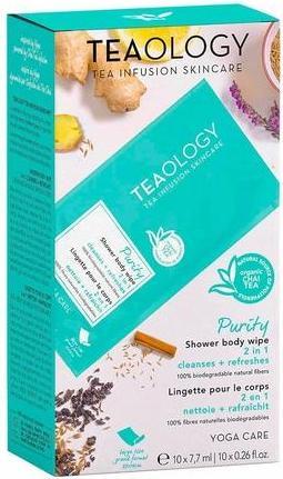 Image du produit Teaology Purity Shower Body Wipe 10 Pack Yoga Care Vegan Natural Cosmetics (7.70 ml)