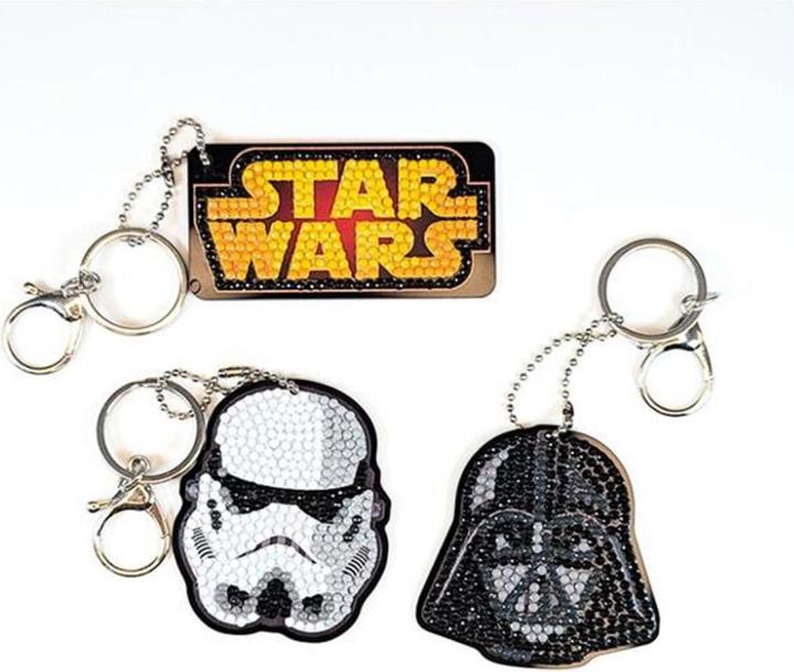 Craft Buddy Crystal Art "Star Wars" 3 Schlüsselanhänger mit Zubehör