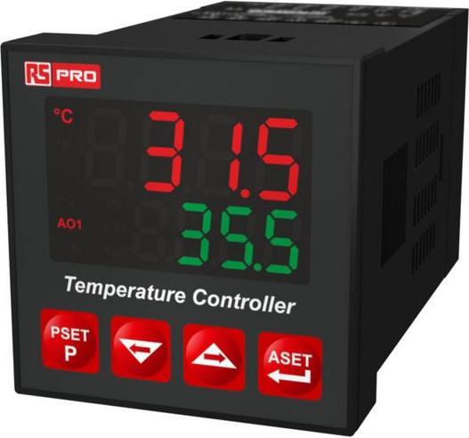 Productafbeelding Rs Pro PID temperatuurregelaar paneelmontage, 3 x relais, solid state relaisuitgang/ TC, RTD ingang, 230