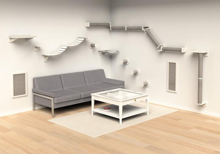Actual product image Trixie Wall set 1 (130 cm, White-grey)