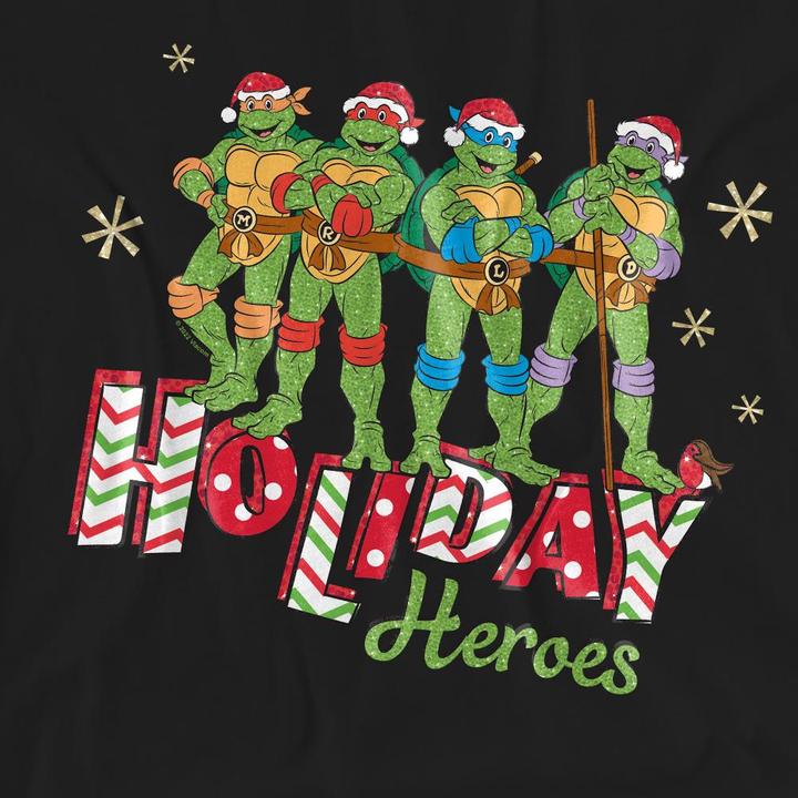 Produktbild Teenage Mutant NT Holiday Heroes TShirt weihnachtliches Design (XL)