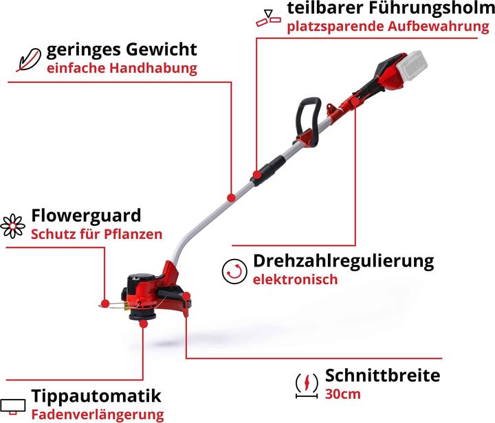 Immagine prodotto Einhell GE-CT 36/30 Li E Solo (Filo di taglio)