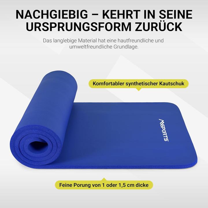 Produktbild Msports Gymnastikmatte mit Tragegurt (10 mm)