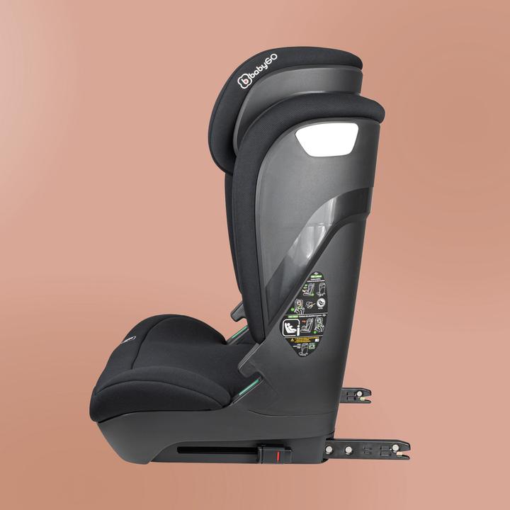 Produktbild BabyGo Motion Isize Isofix black (Kindersitz, ECE R129/i-Size Norm)
