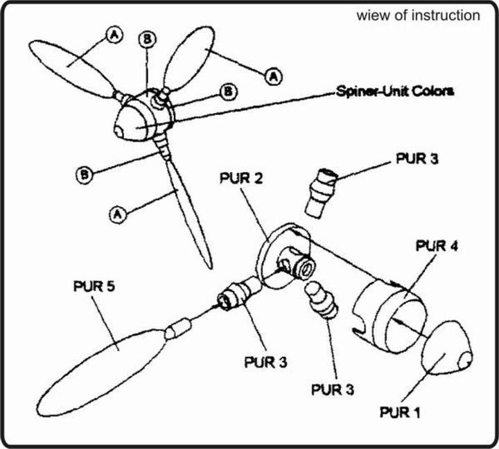 Actual product image CMK VDM 9-12067 German propeller
