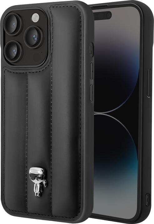 Actual product image Karl Lagerfeld Phone 14 Pro Max Quilted Puffy Ikonik Logo Case (Apple iPhone 14 Pro Max)