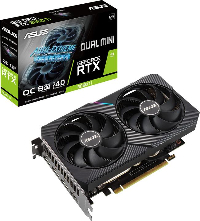 Produktbild ASUS GeForce DUAL RTX 3060 Ti O8G MINI V2 (8 GB)