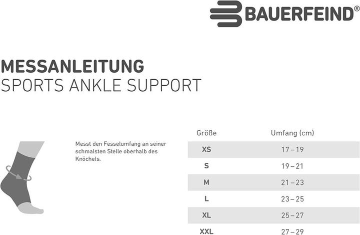 Actual product image Bauerfeind Sports Ankle Support (Left) (S)