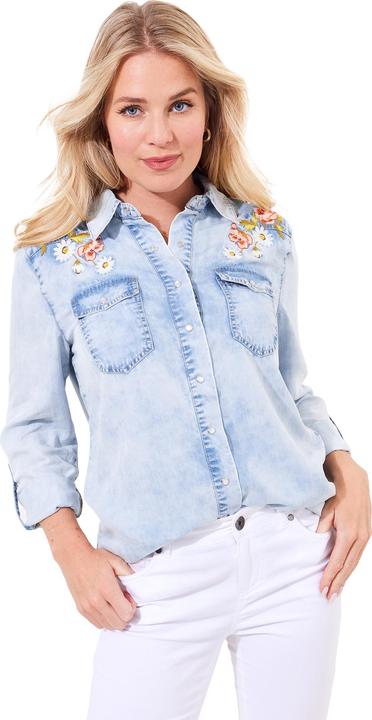 Actual product image Joe Browns Daisy Embroidery Denim Shirt (42)