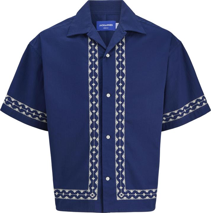 Jack & Jones Jordia Emb Crinkle Resort Shirt Ss