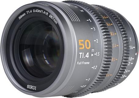 Image du produit Sirui VP-1-50G VISION PRIME T1.4 Vollformat Cine Lens 50mm grau (Plein format)
