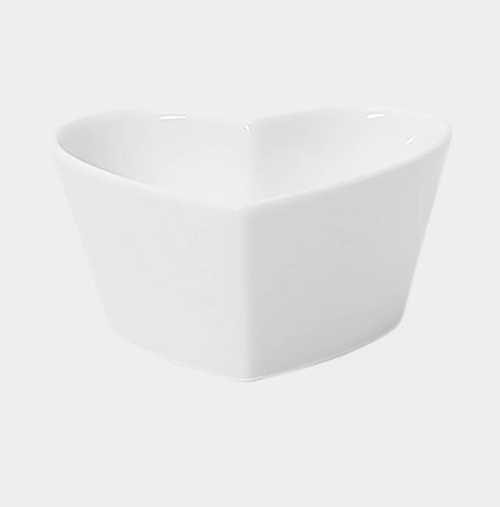 Actual product image Bowl, heart shape white, 10x9x5cm (1 l, 1 x)