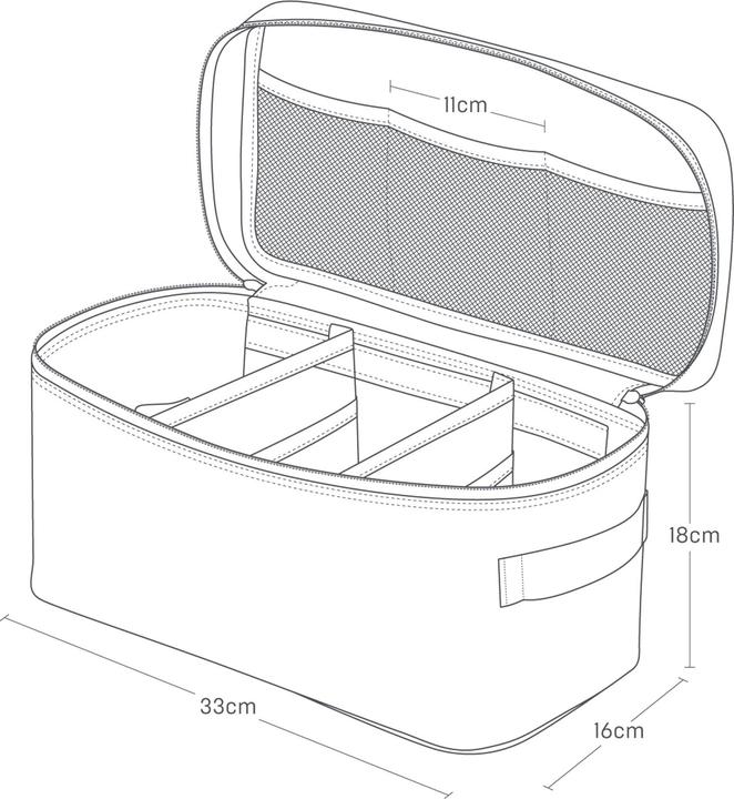 Actual product image Yamazaki Storage bag with dividers TOWER (8 l)