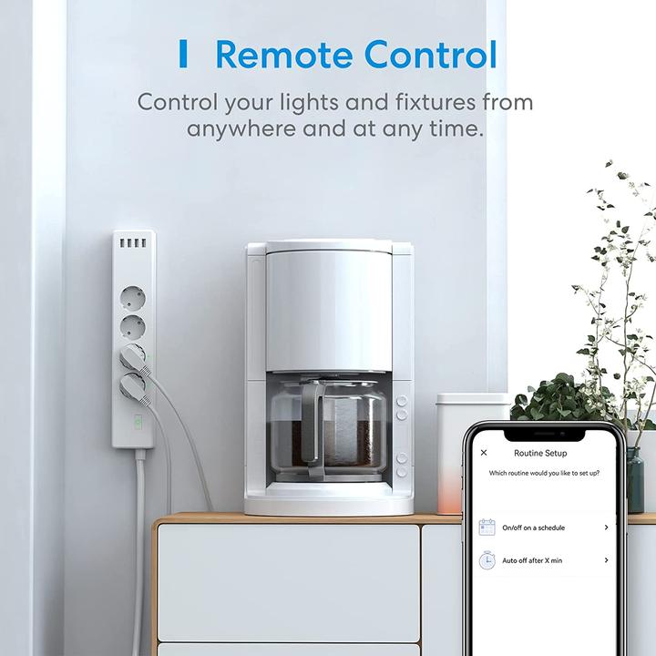 Produktbild Meross Smart Wi-Fi Surge Protector (8 x, USB, Nema-5, 1.80 m)