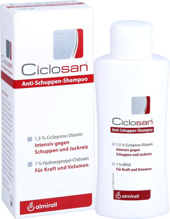 Image du produit Almirall Shampooing antipelliculaire Ciclosan, 100 ml Shampooing (100 ml, Shampoing liquide)