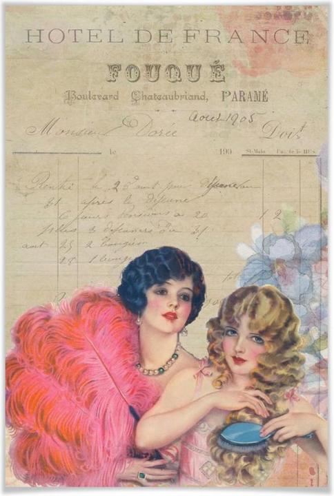 Produktbild Trenddeko Vintage Girls (30 x 45 cm)