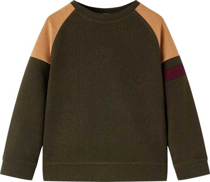 Image du produit VidaXL Sweat-shirt pour enfant Kaki foncé et marron chameau (92)