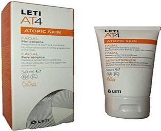 Actual product image Leti LETIAT4 Atopic Skin Facial Cream, 50 ml Cream (50 ml, 24h cream, SPF 50)