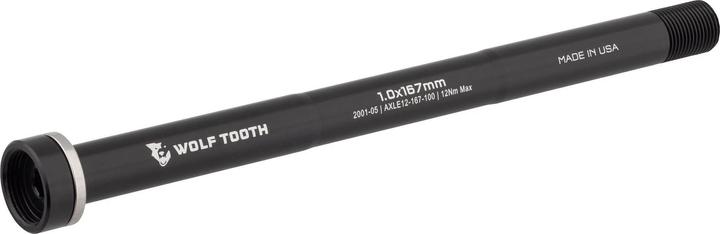 Wolf Tooth Axe de roue, HR 12x172mm, M12x1.5, 13mm, black